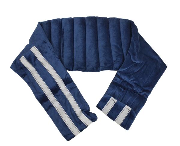 Körnerkissen für den Rücken mit Weizenkörnern & Lavendel in blau